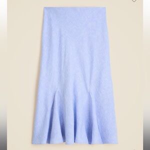 J Crew Gwyneth Flounce-Hem Slip Skirt